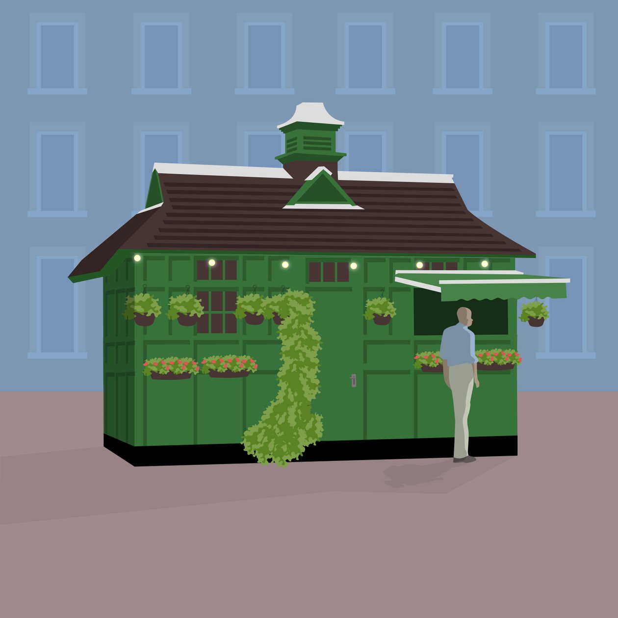 Hackney Carriage Hut, Russell Square av Claire Huntley