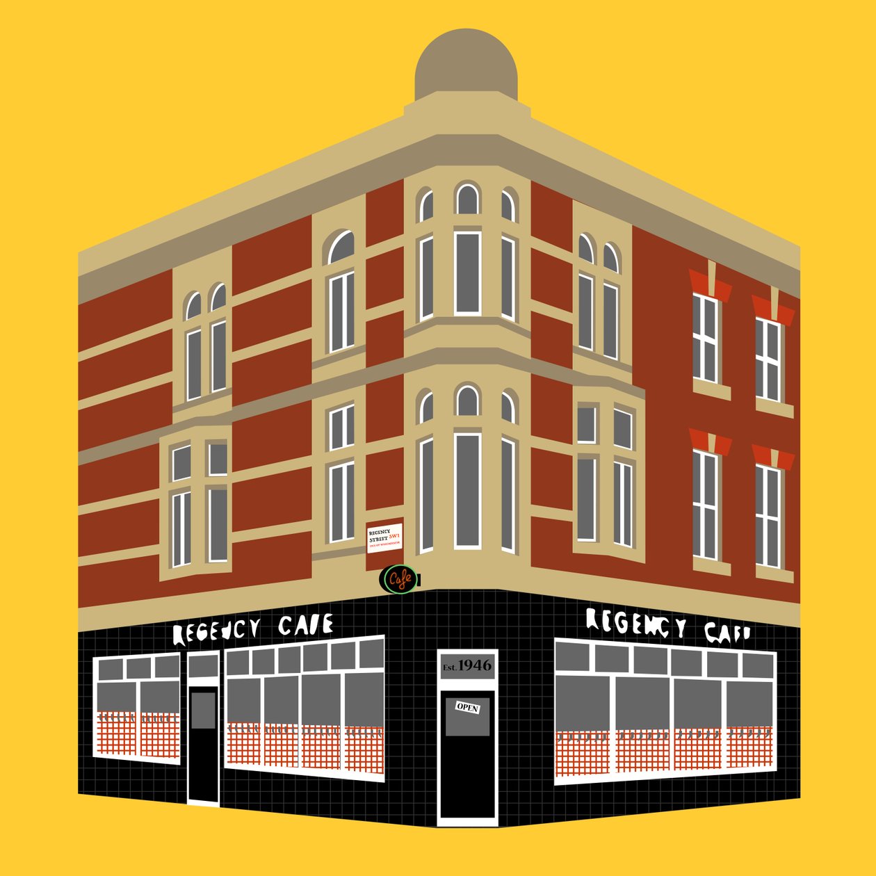 Regency Cafe, Westminster av Claire Huntley