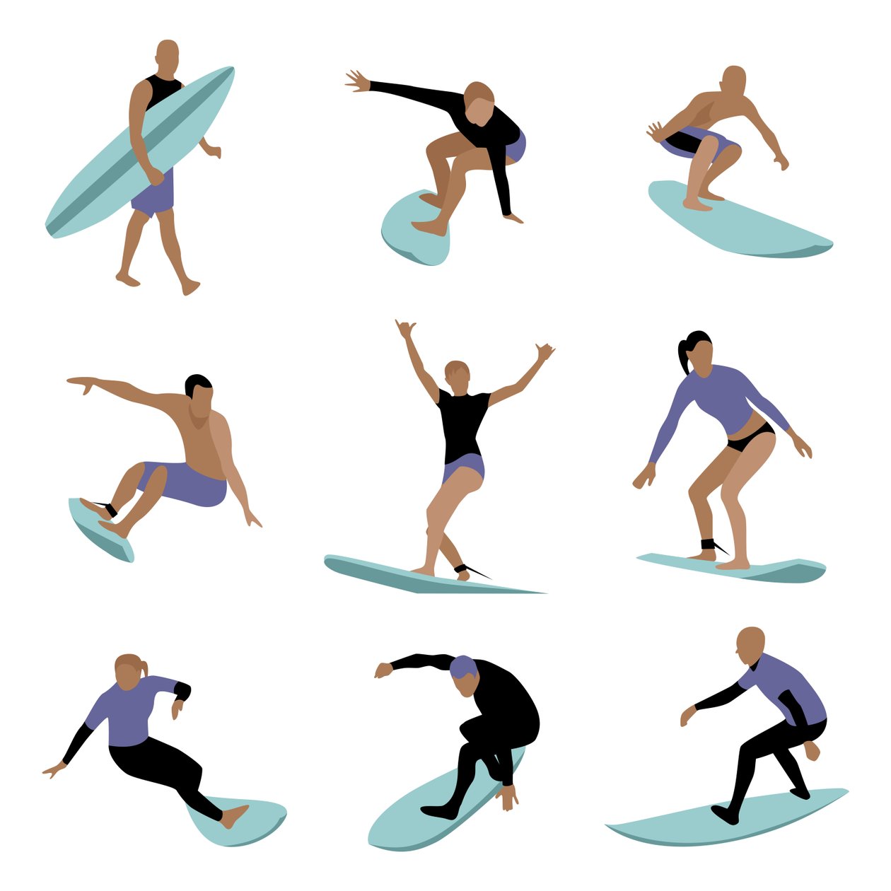 Surfere av Claire Huntley
