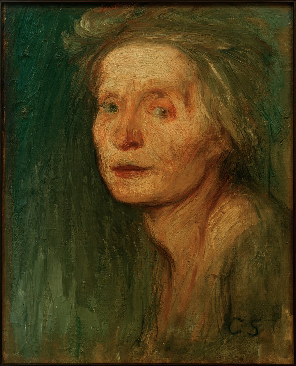 Selvportrett av Clara Siewert