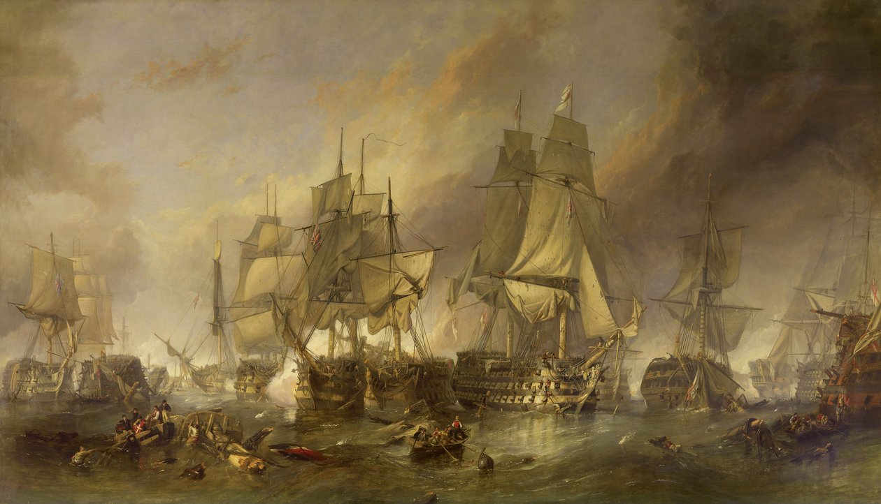 Slaget ved Trafalgar av Clarkson Frederick Stanfield