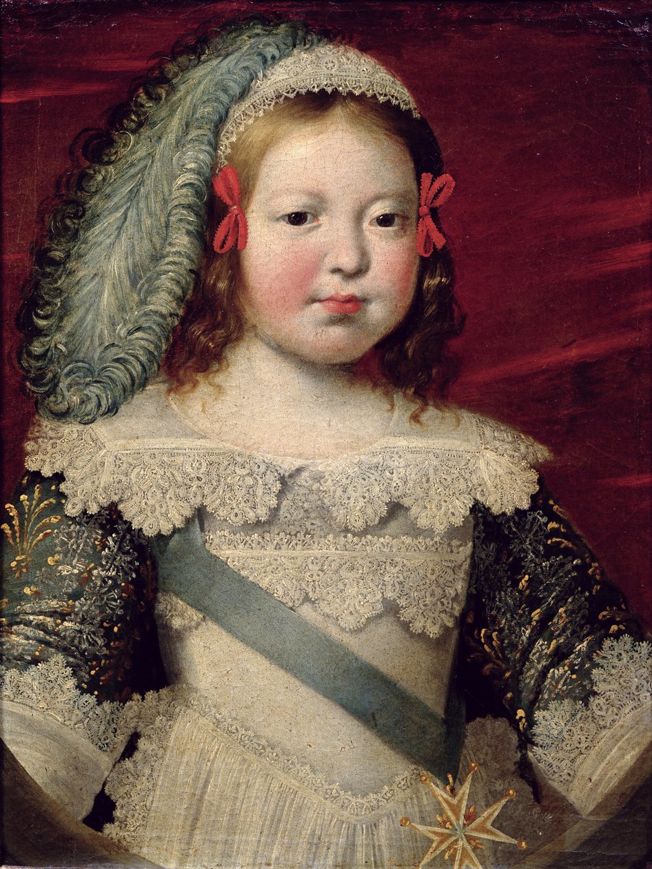 Portrett av Ludvig XIV (1638-1715) som barn, ca. 1641-42 av Claude Deruet