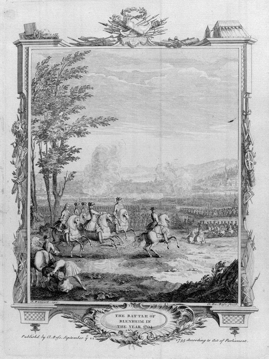 Slaget ved Blenheim, 13.-18. august 1704, 1735 av Claude Dubosc