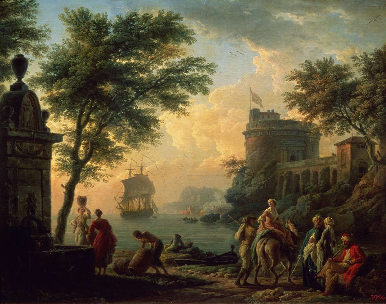 Havn, 1763 av Claude Joseph Vernet