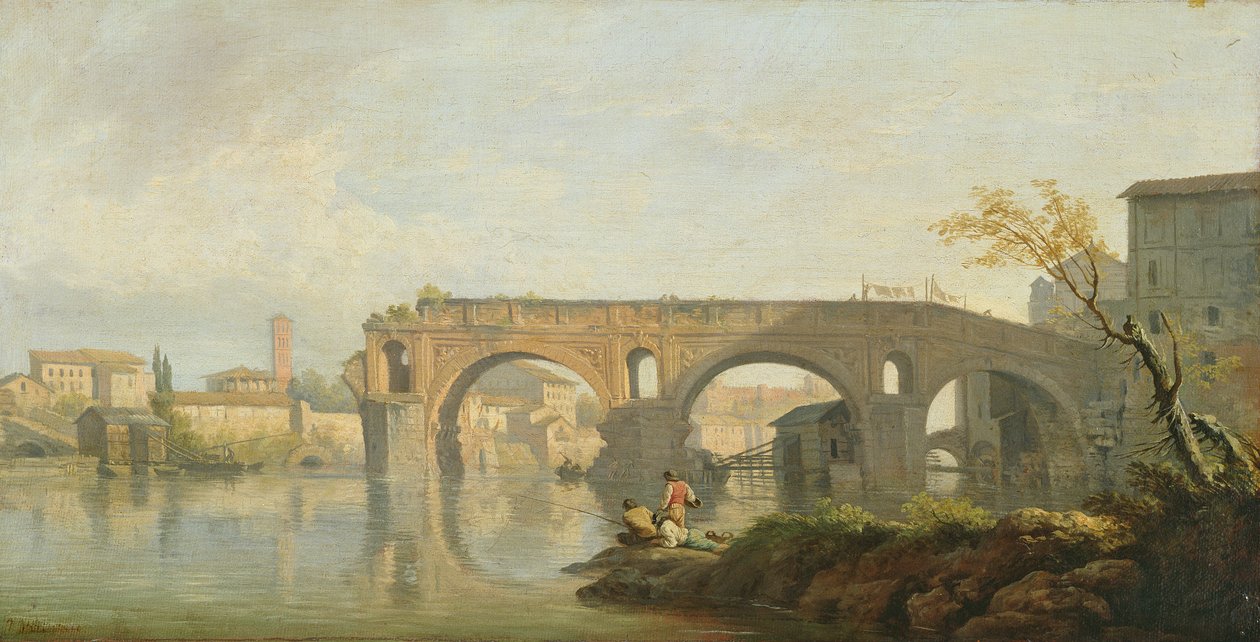 Ponte Rotto, Roma av Claude Joseph Vernet