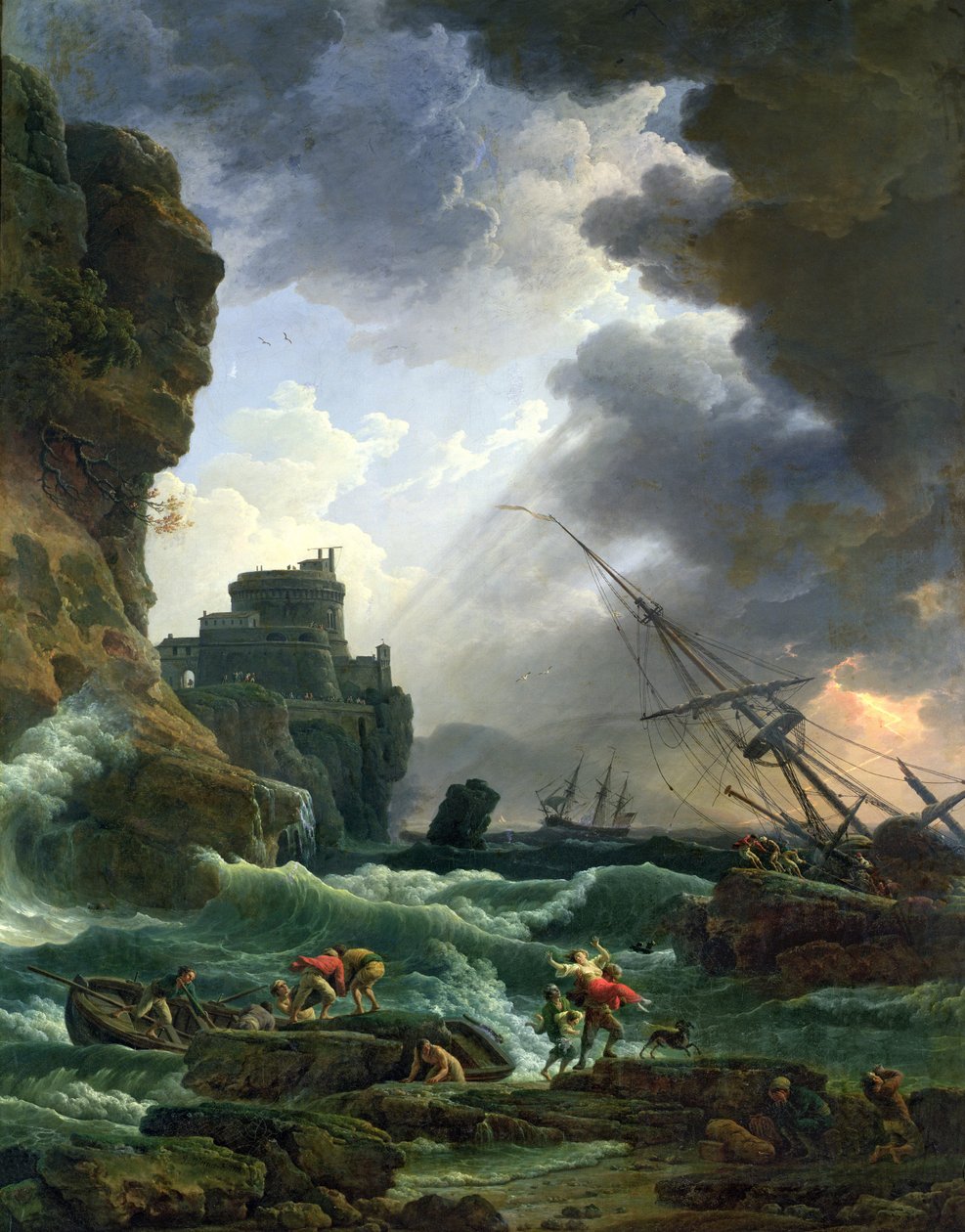 Stormen, 1777 av Claude Joseph Vernet