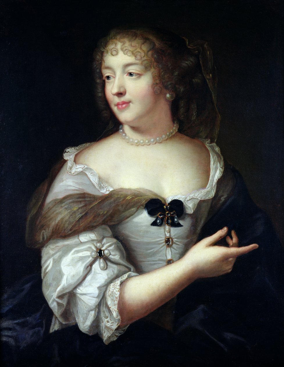 Portrett av Marie de Rabutin-Chantal, Madame de Sevigne (1626-96) av Claude Lefebvre