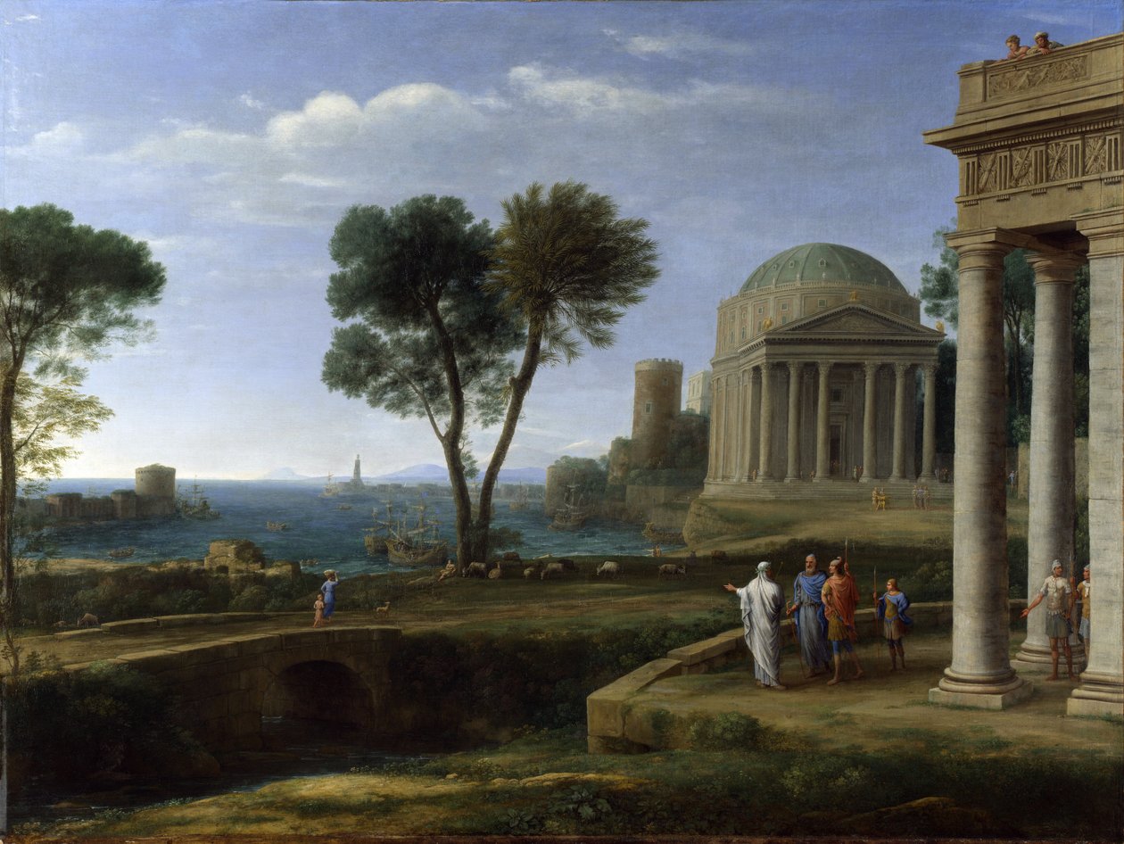 Aeneas i Delos av Claude Lorrain
