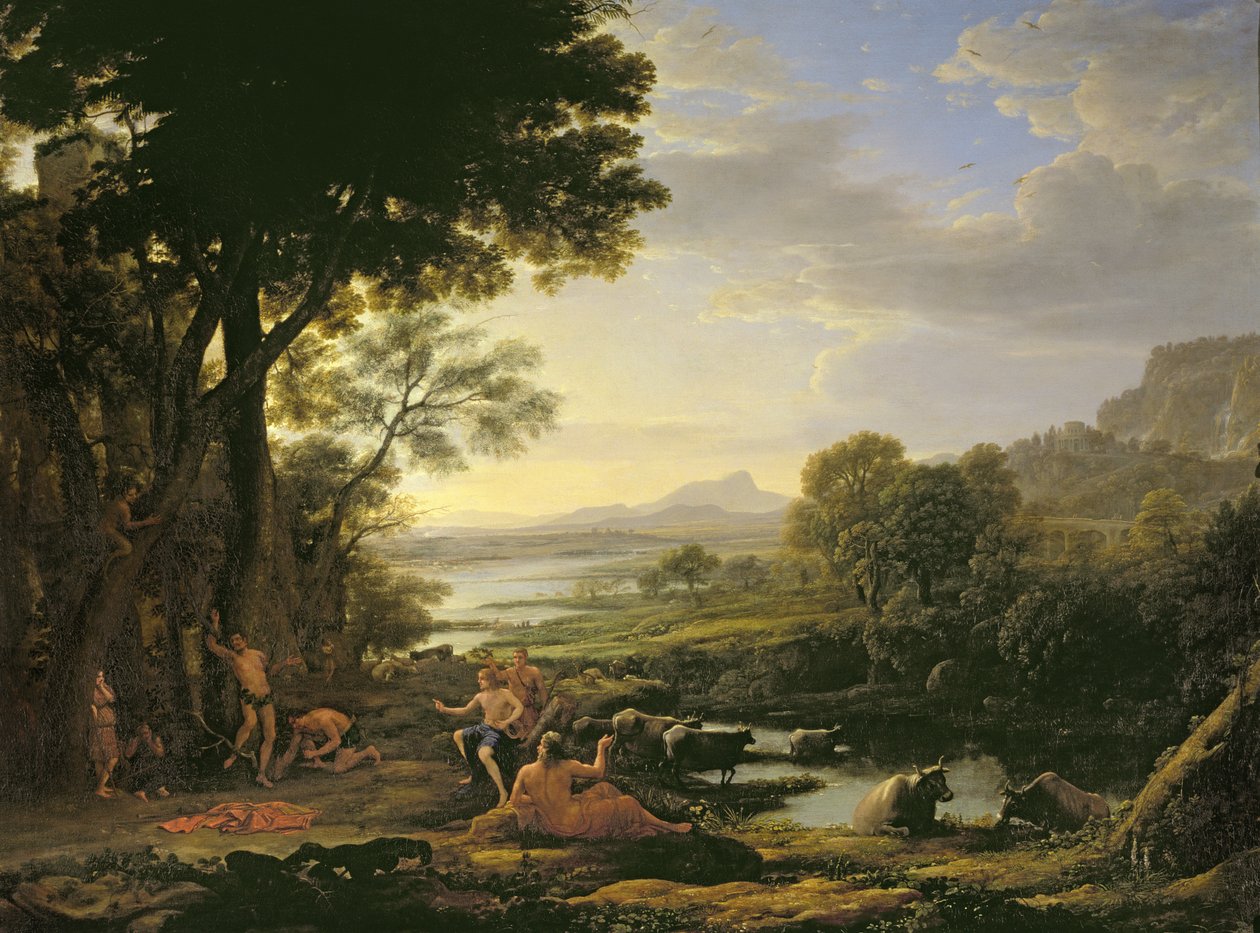 Apollo flakser Marsyas av Claude Lorrain