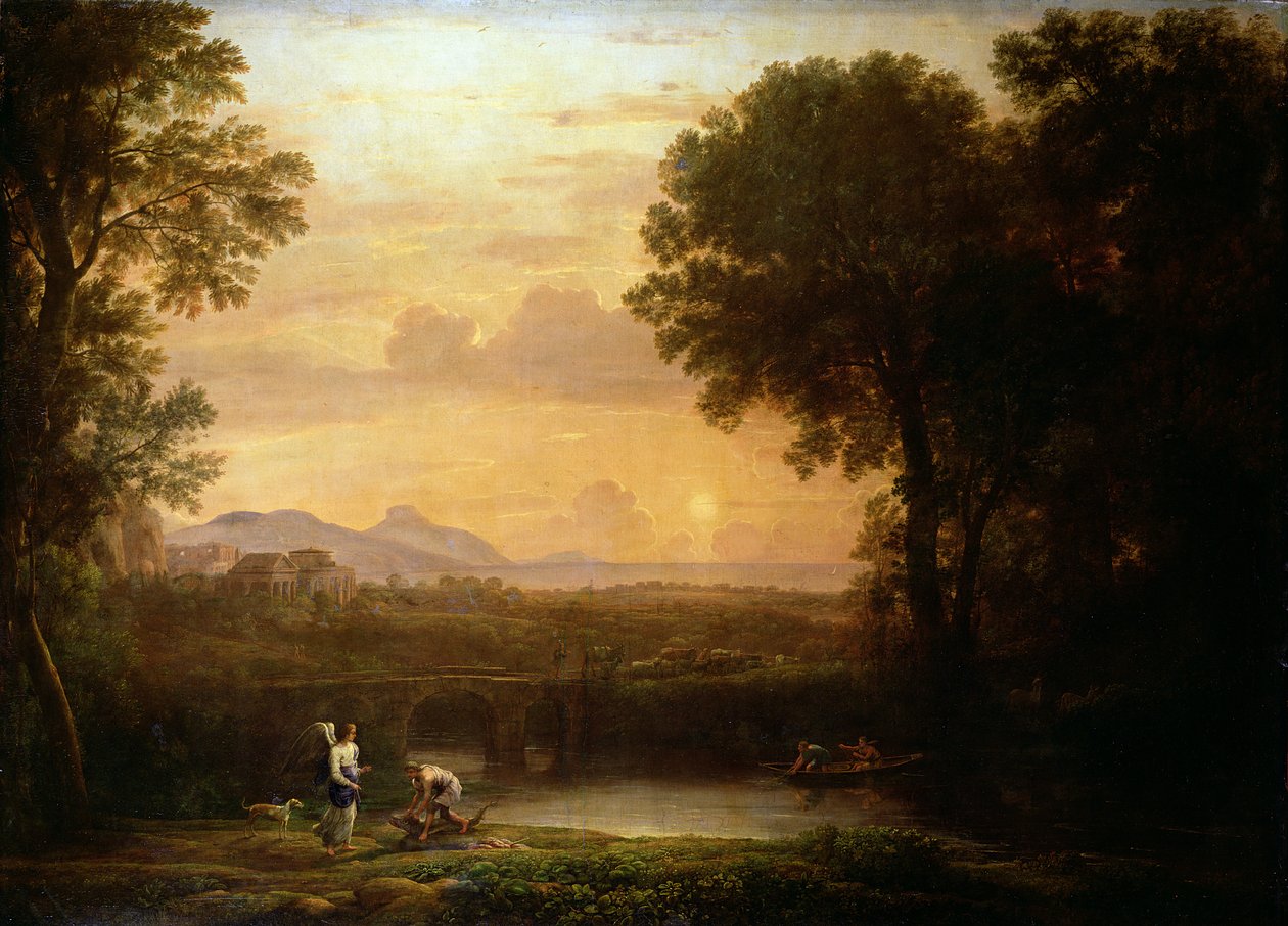Landskap i skumringen av Claude Lorrain