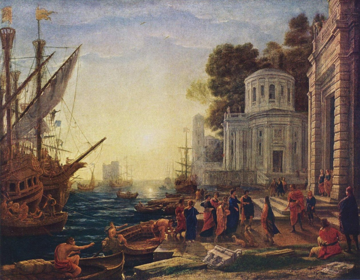 Landing av Cleopatra i Tarsus av Claude Lorrain