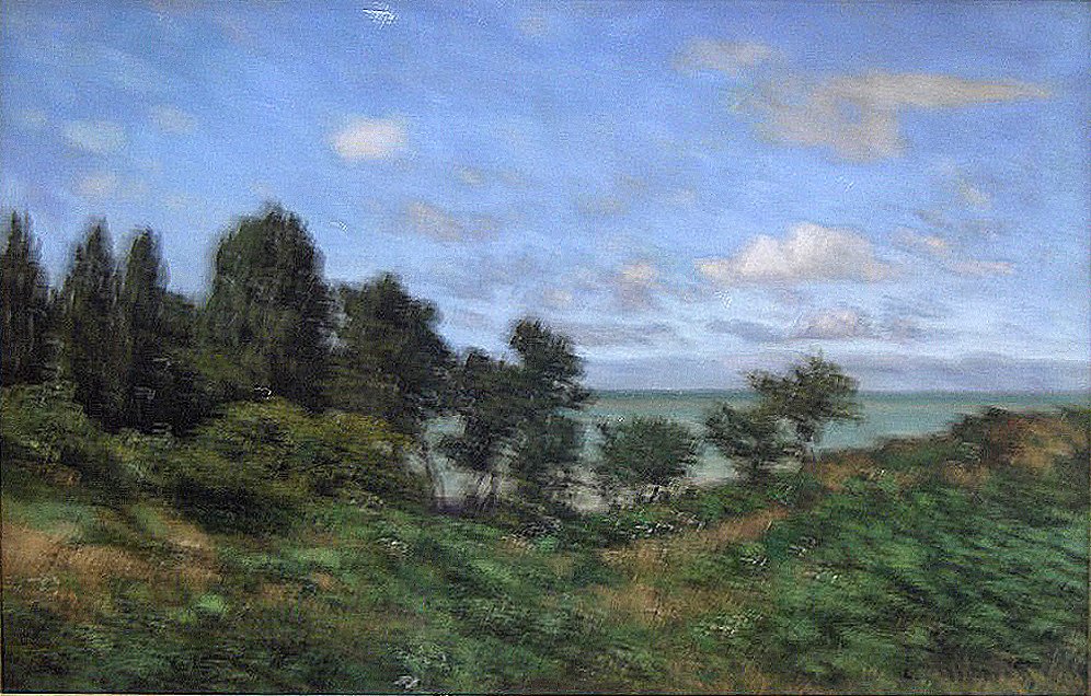 Kystlandskap av Claude Monet