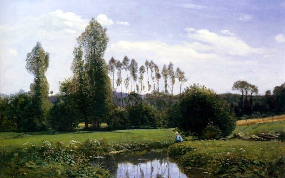 Utsikt over Rouellesn av Claude Monet