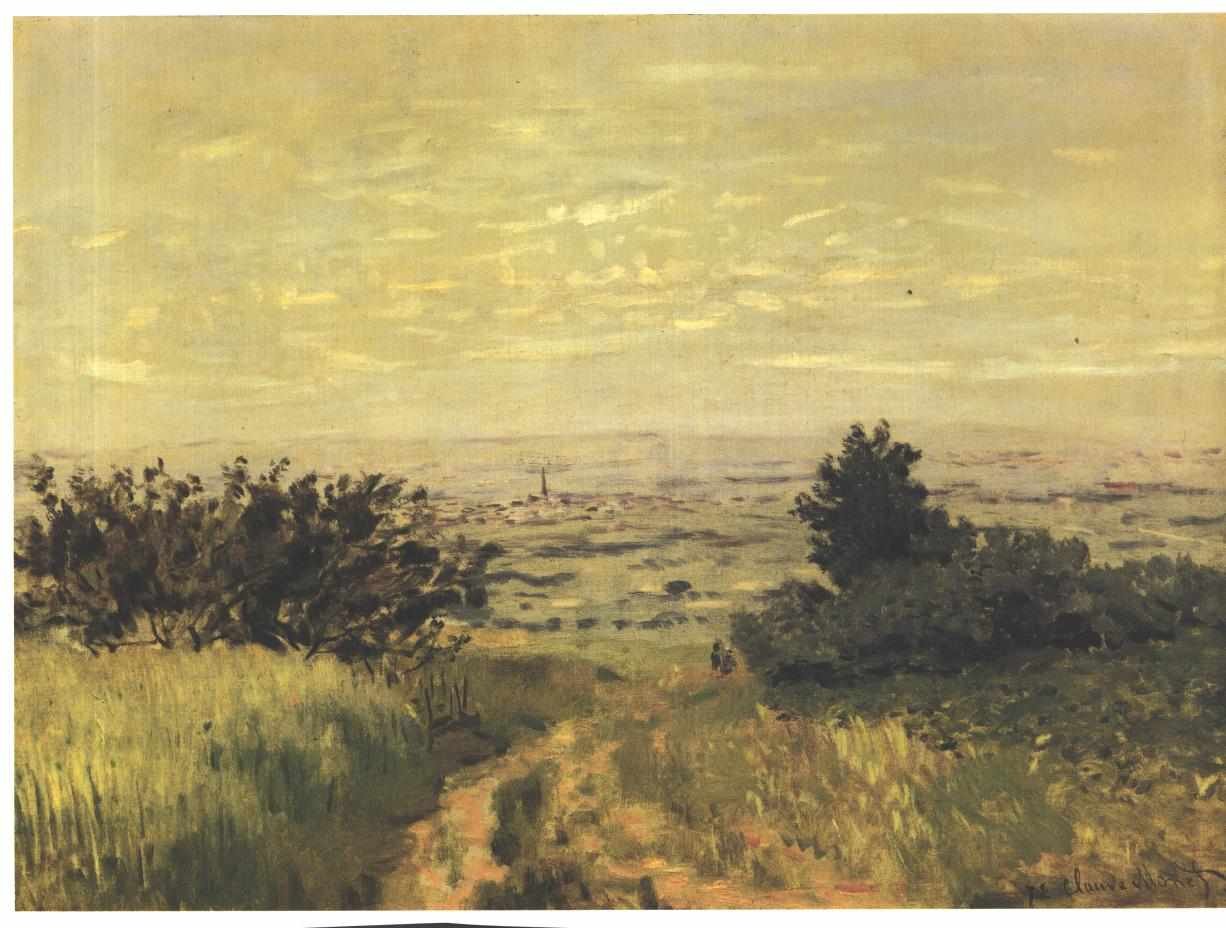 Vue de plaine a Argenteuil, coteaux de Sannoisn Engelsk: Utsikt til sletten Argenteuiln av Claude Monet