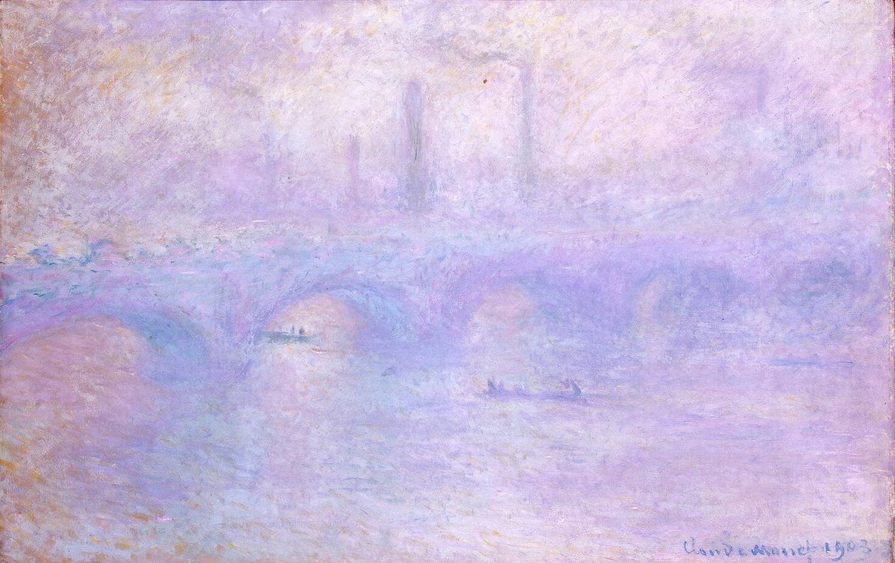 Waterloo Bridge. Effekt av Fogn av Claude Monet