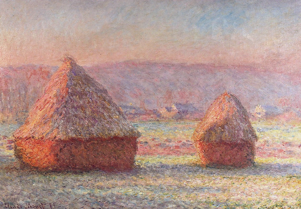 Hvit frost. Sunrisen av Claude Monet