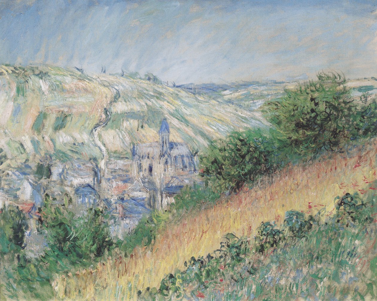 Utsikt over Vétheuil av Claude Monet