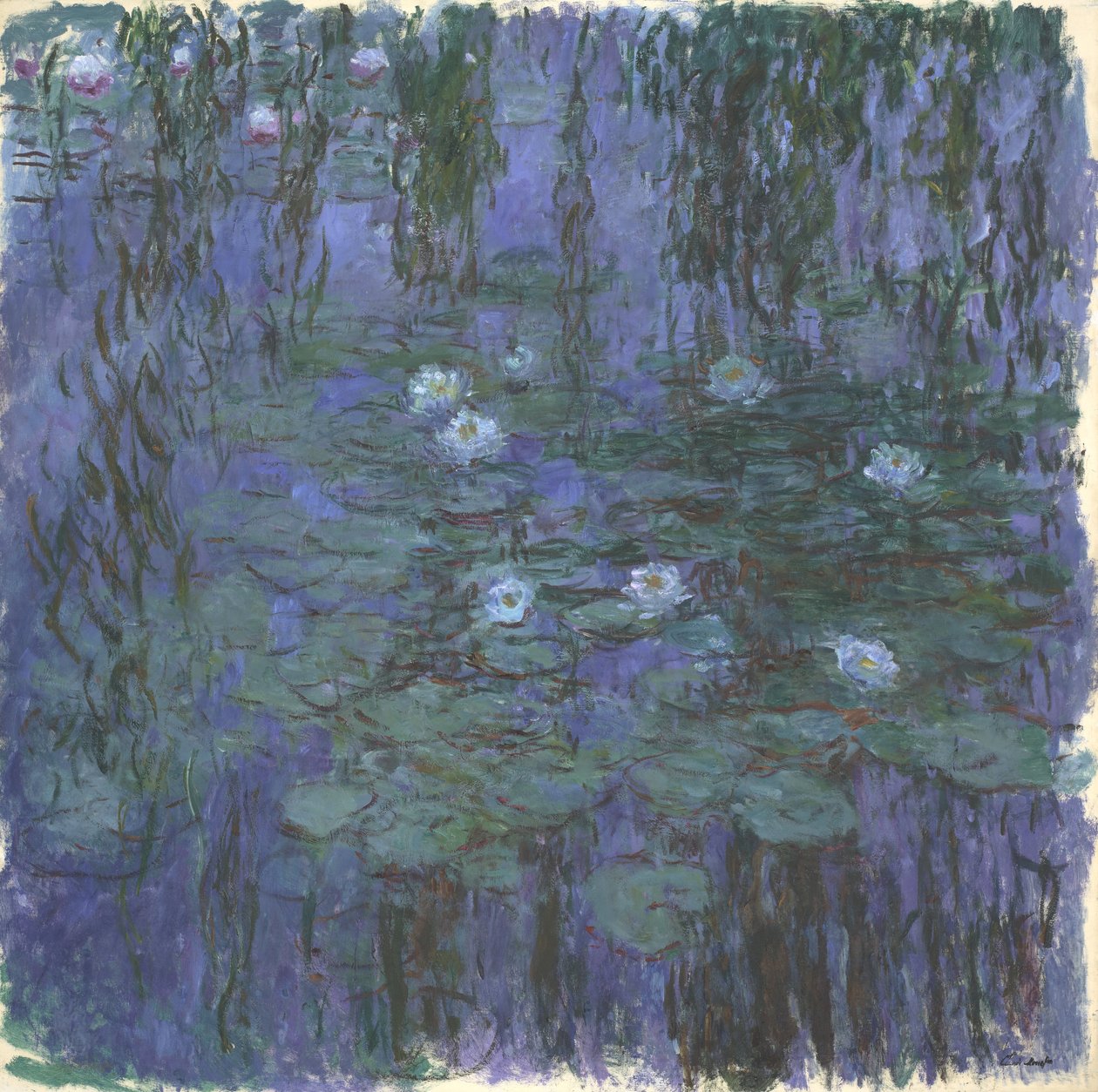 Blå vannliljer av Claude Monet