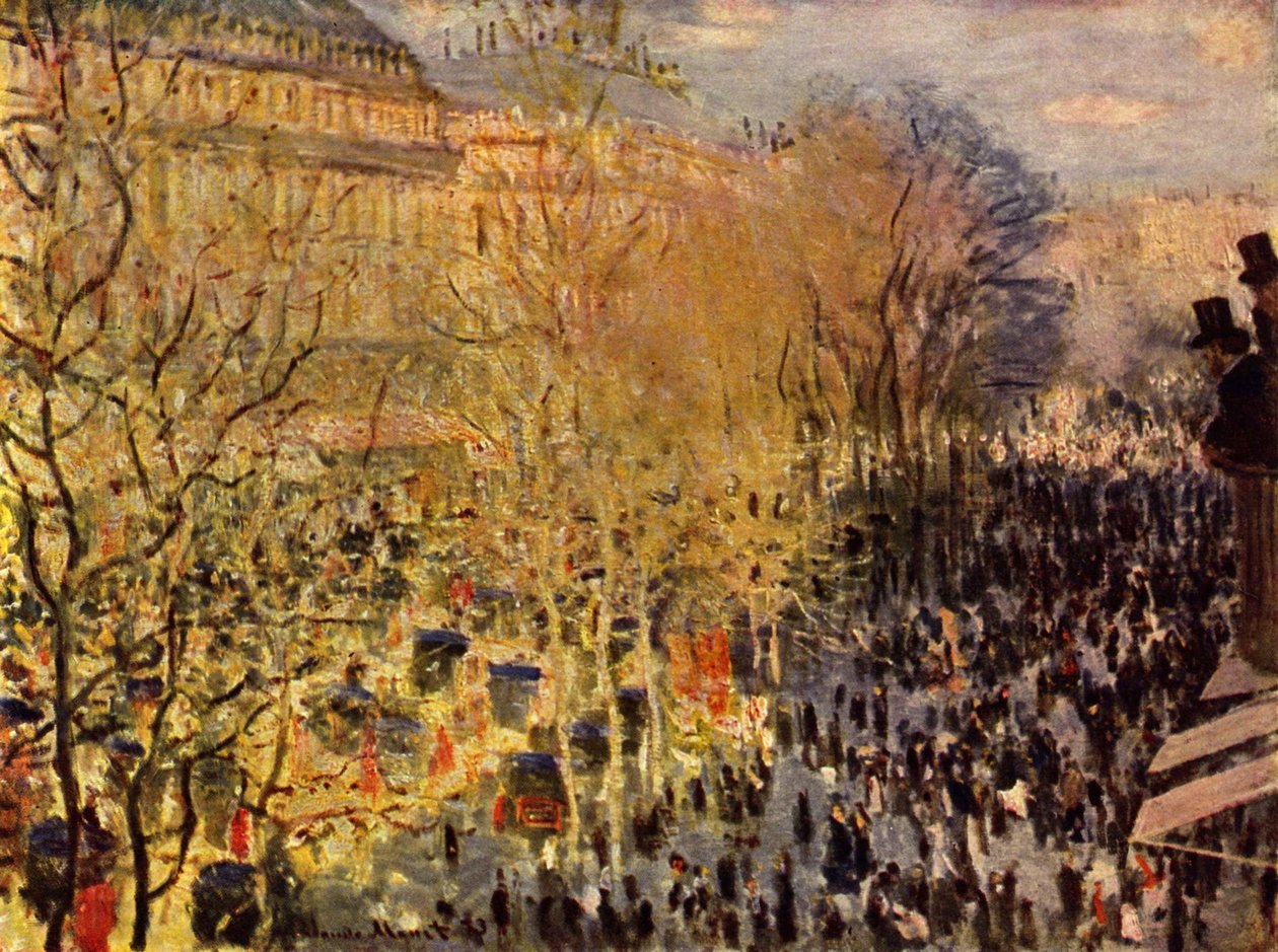 Boulevard des Capucines i Paris av Claude Monet