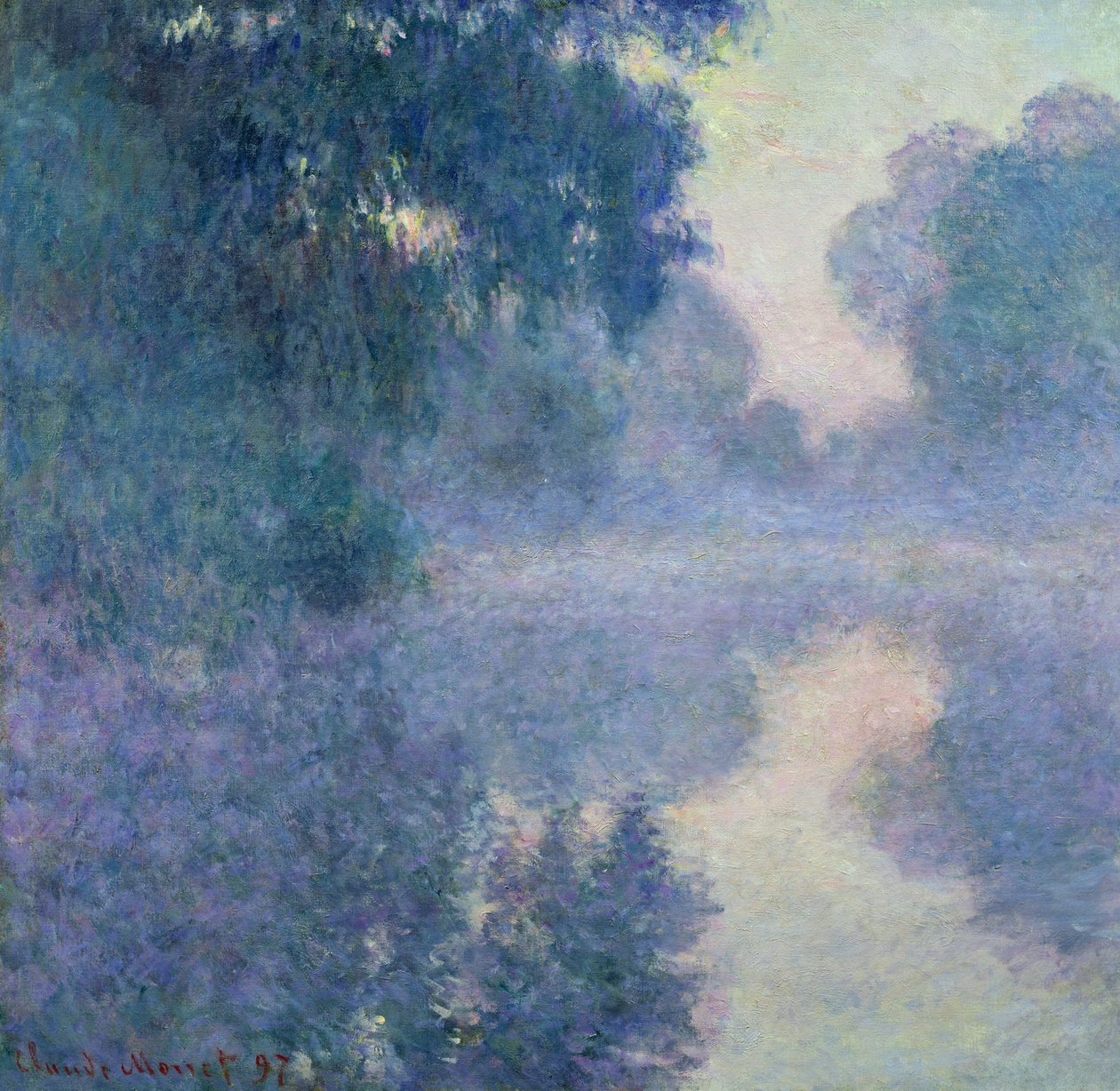 Gren av Seinen nær Giverny, 1897 av Claude Monet