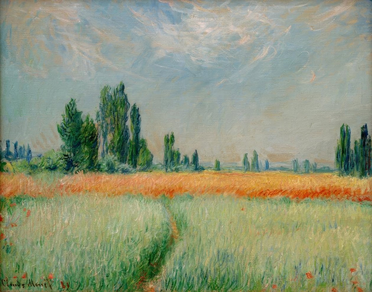 Hveteåker av Claude Monet