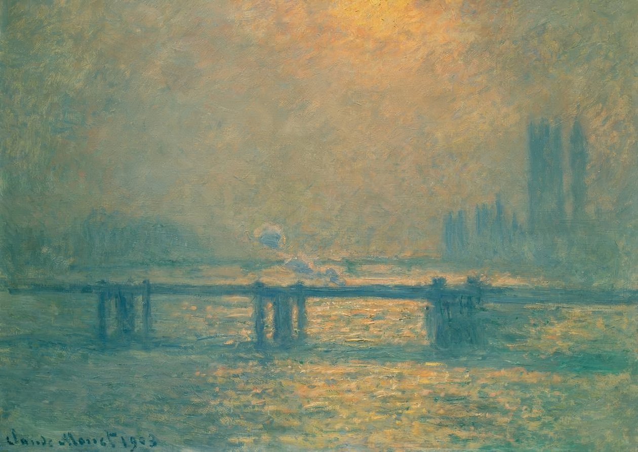 Charing Cross Bridge av Claude Monet