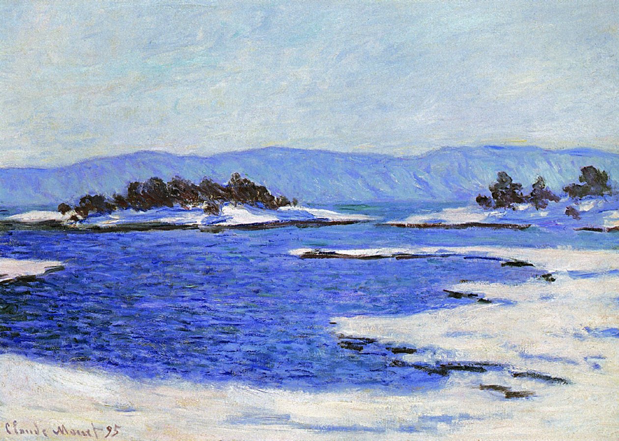 Fjorden ved Christiania, Norge, 1895 av Claude Monet