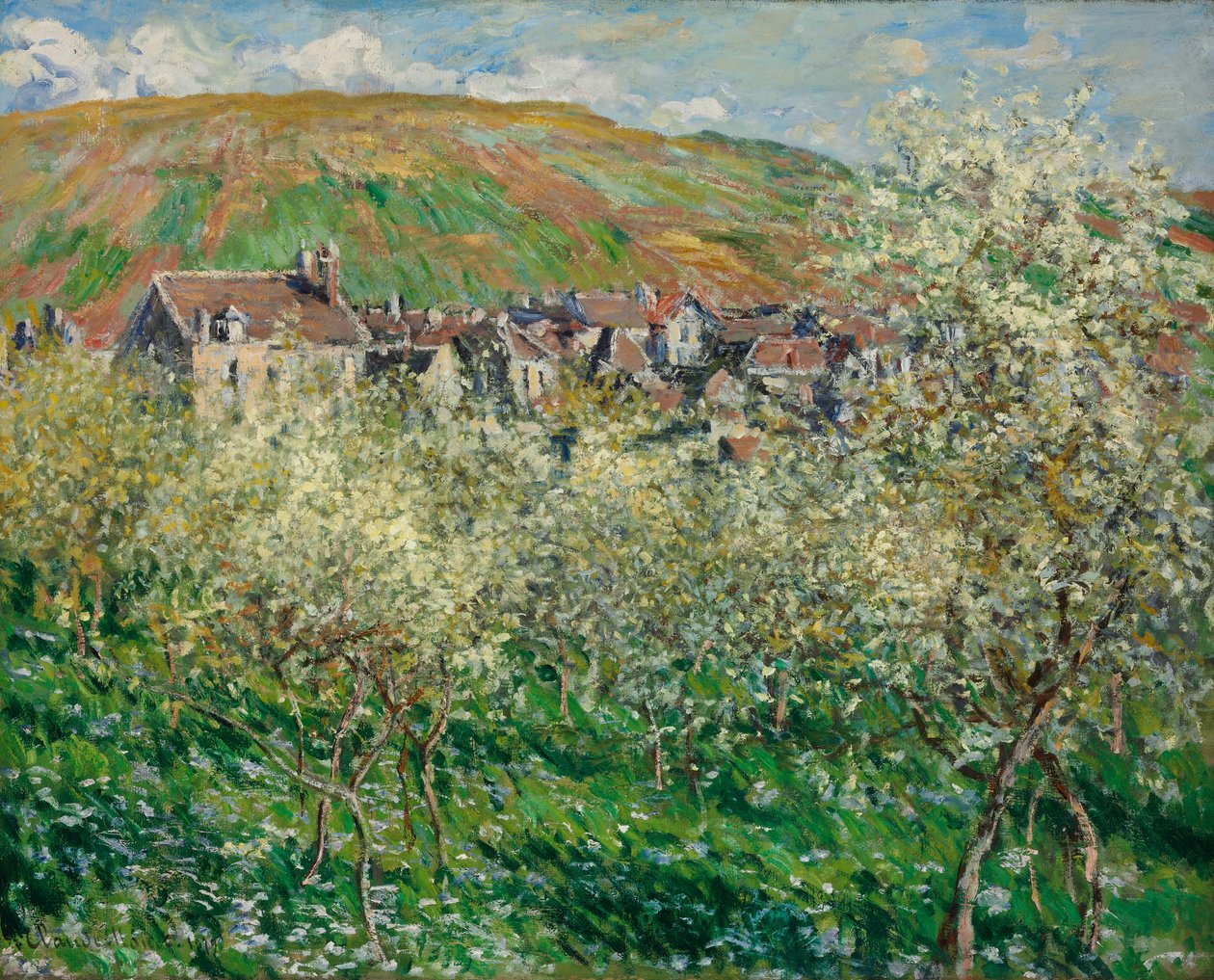 Blomstrende plommetrær av Claude Monet