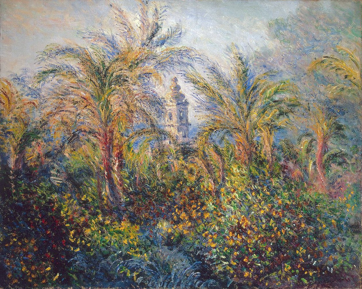 Garden in Bordighera, Impression of Morning, 1884 av Claude Monet