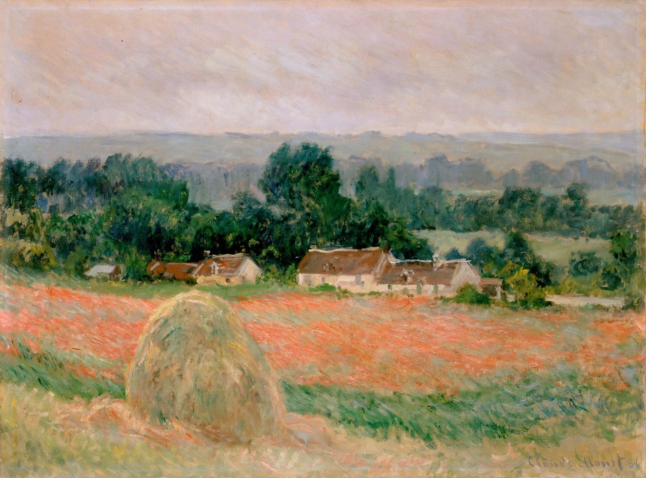 Høstak på Giverny av Claude Monet