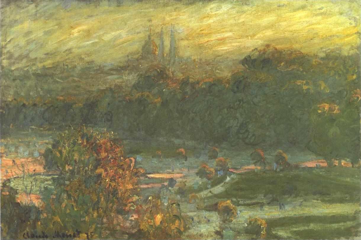 Tuileries hage av Claude Monet