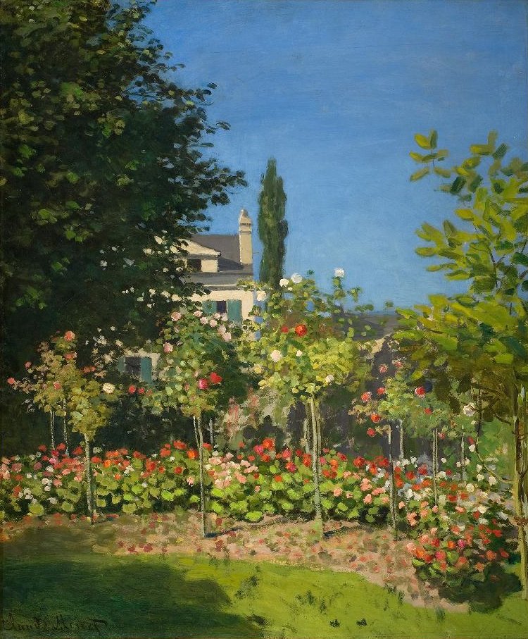 Blomstrende hage av Claude Monet