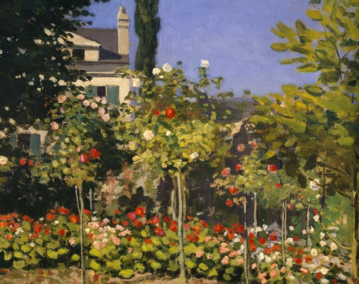 Blomstrende hage av Claude Monet