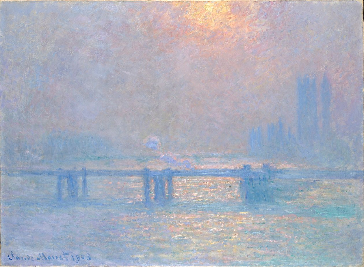 Themsen ved Charing-Cross av Claude Monet