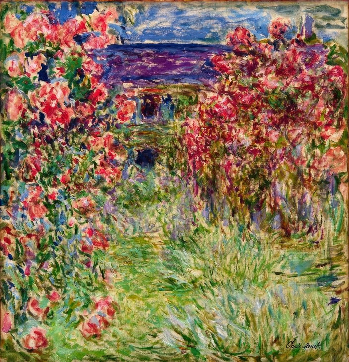 Huset i rosene av Claude Monet