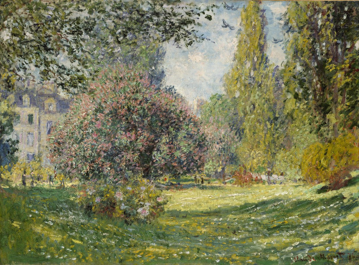 Landskap, The Parc Monceau av Claude Monet