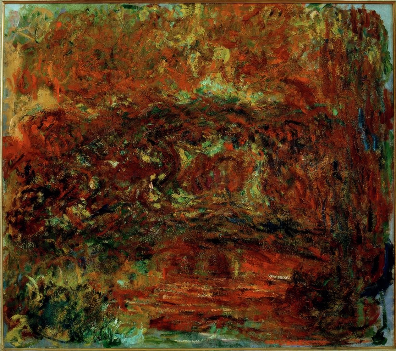 Le Pont japonais (den japanske broen) av Claude Monet
