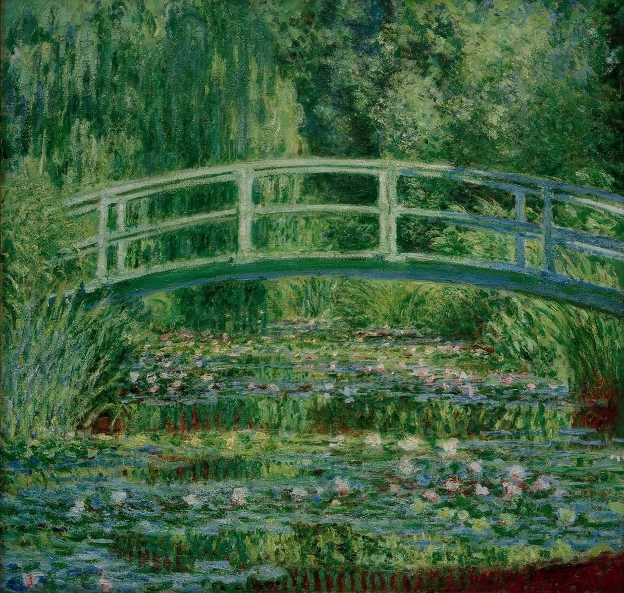 Vannliljedam av Claude Monet