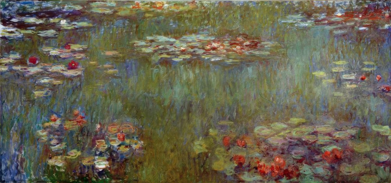 Vannliljedammen, grønne refleksjoner av Claude Monet