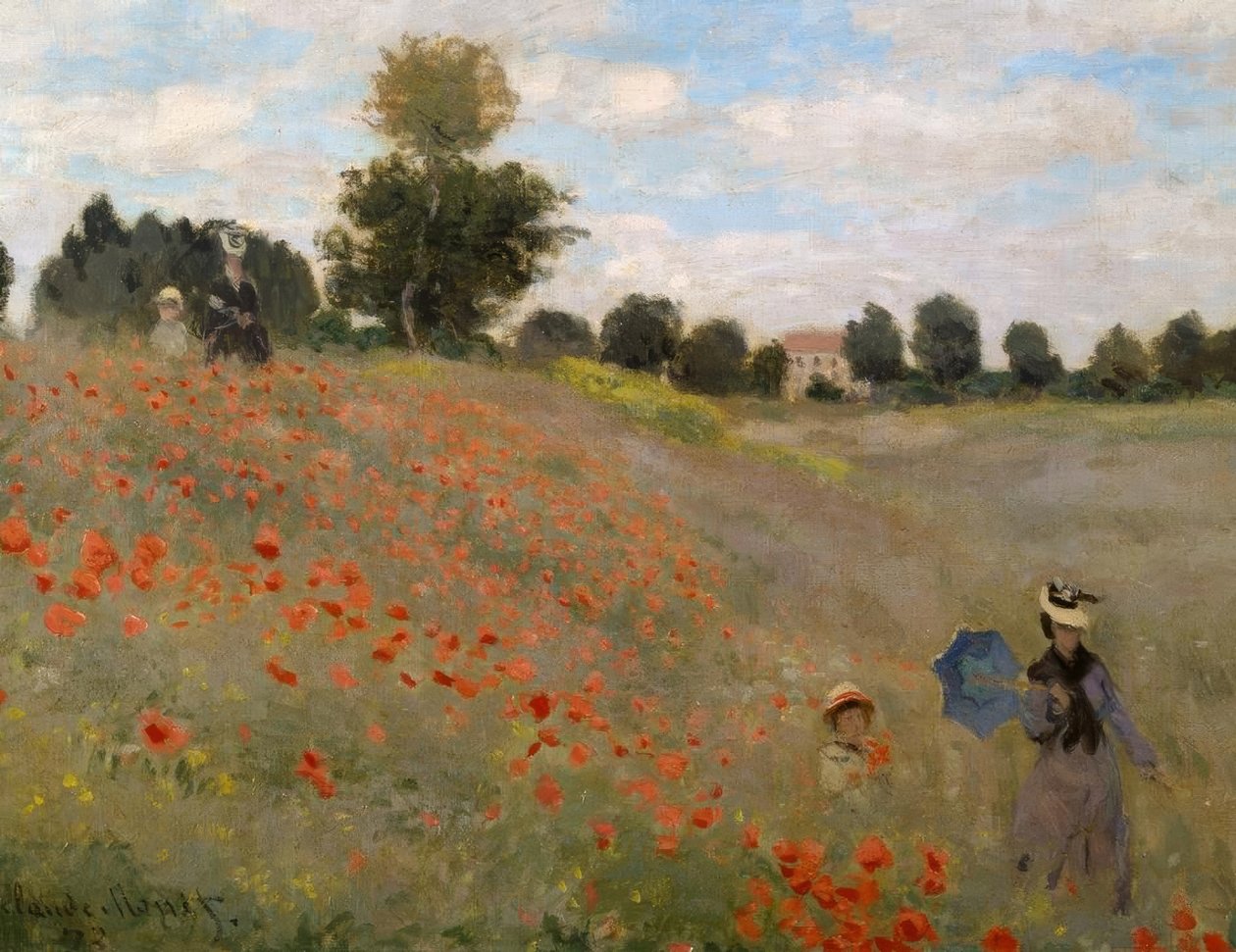 Valmuene i Argenteuil av Claude Monet