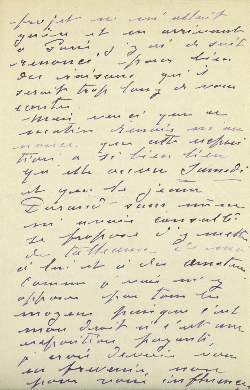 Brev fra Claude Monet til Berthe Morisot, 1888 av Claude Monet