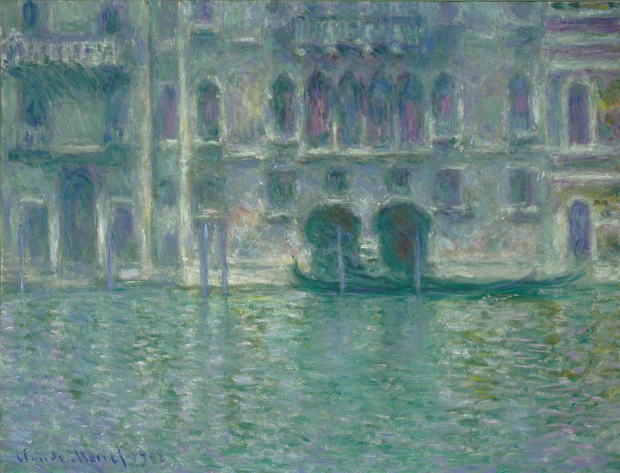 Palazzo da Mula, Venezia, 1908 av Claude Monet