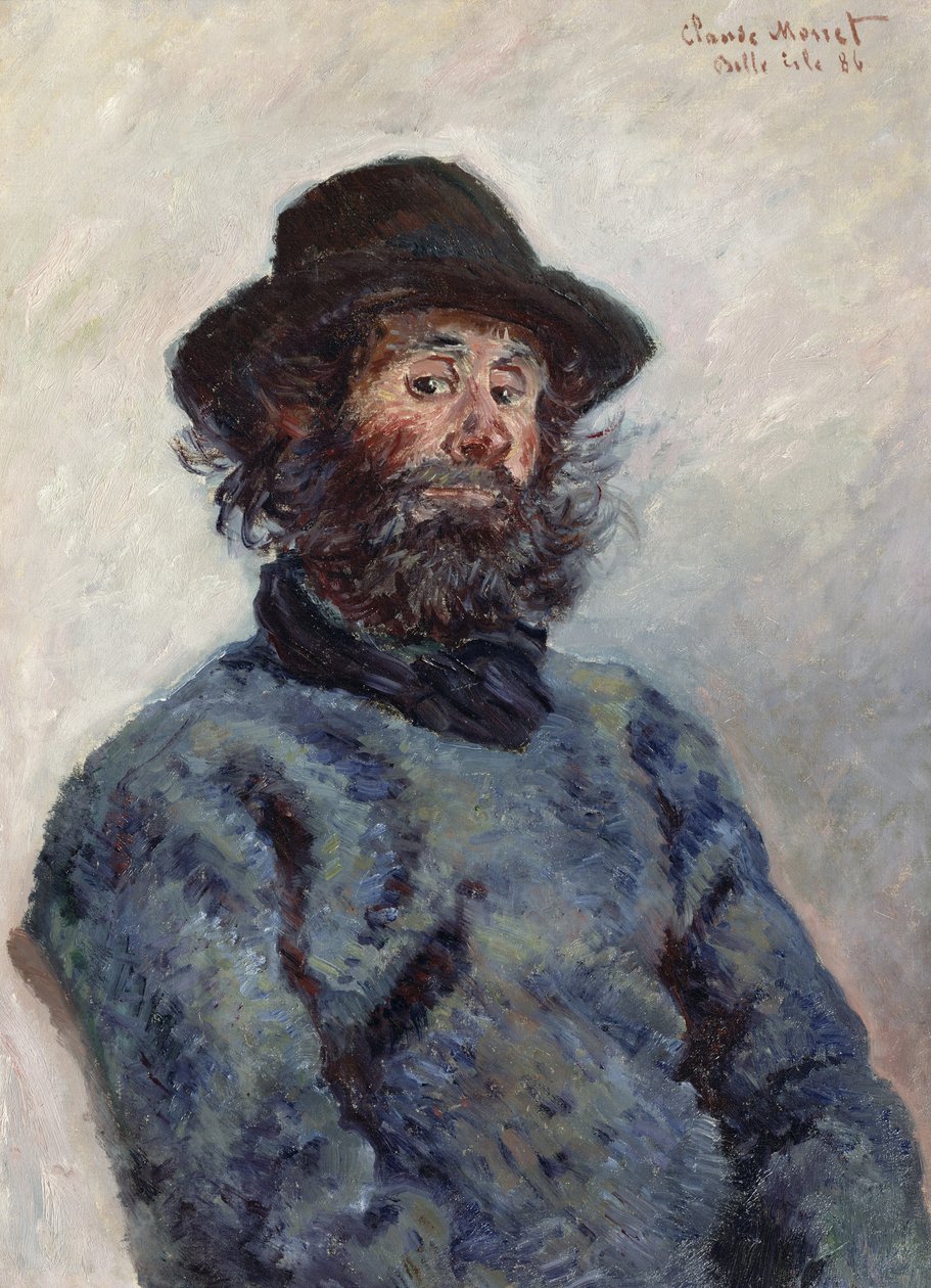 Poly, fisker ved Belle-Ile, 1886 av Claude Monet