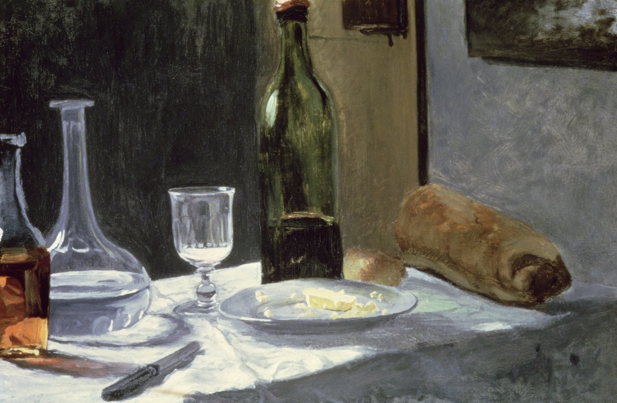 Stilleben med flasker, 1859 av Claude Monet