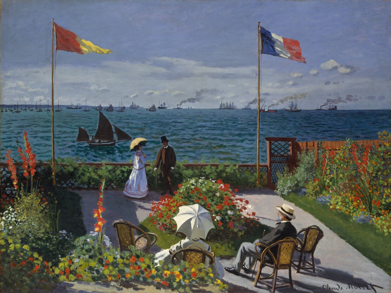 Terrasse på Sainte-Adresse av Claude Monet