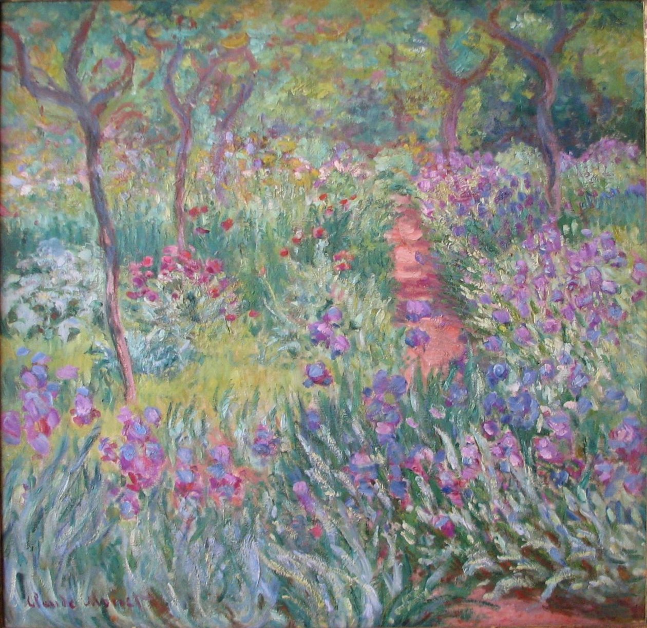 The Artists Garden i Giverny. av Claude Monet