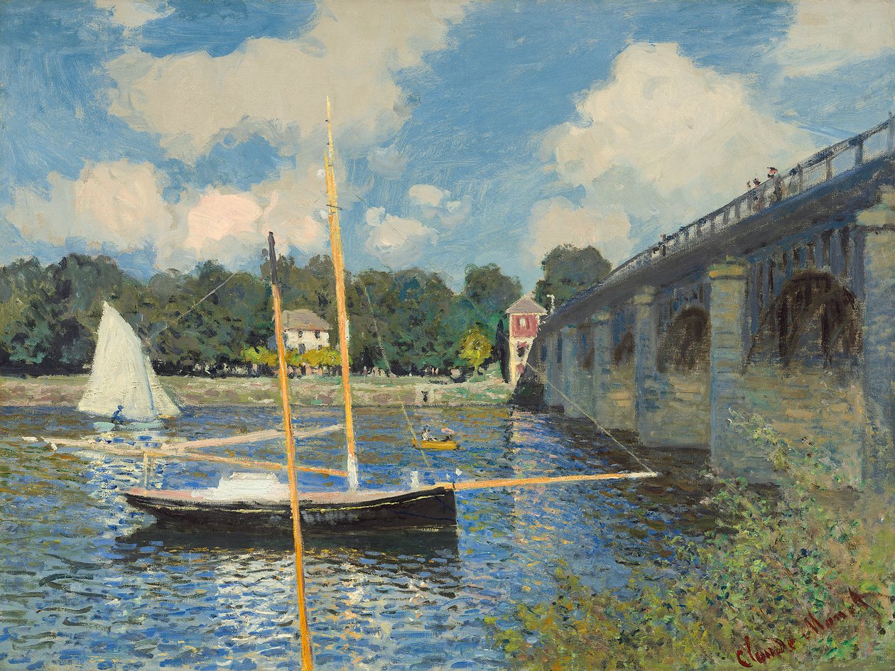Broen ved Argenteuil, 1874 av Claude Monet