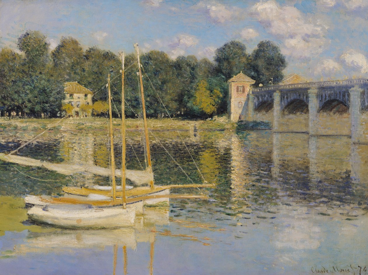Broen ved Argenteuil, 1874 av Claude Monet