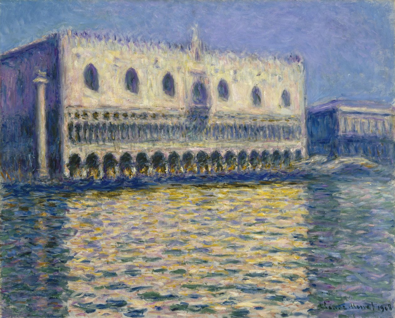 Doges -palasset av Claude Monet