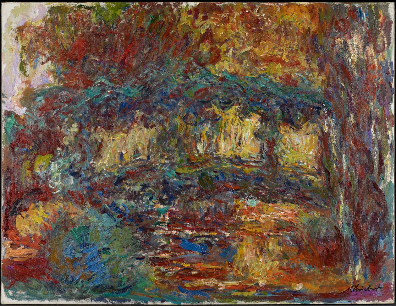 Den japanske broen, ca. 1923-25 av Claude Monet
